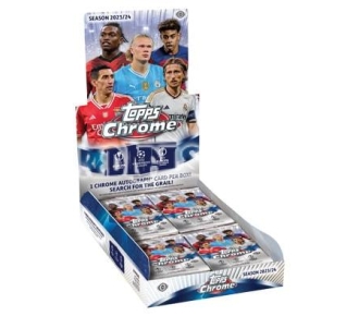 2023-24 TOPPS CHROME UEFA CLUB COMPETITIONS SOCCER HOBBY BOX
