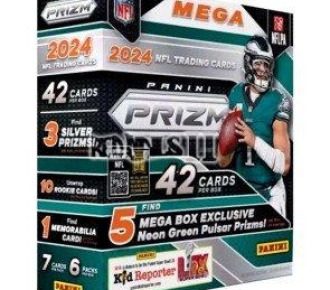 2024 PANINI PRIZM FOOTBALL TRADING CARDS MEGA BOX